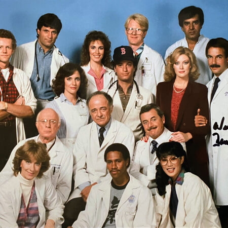 8" x 10" St. Elsewhere Cast Photo Season 2 Autographed by William Daniels