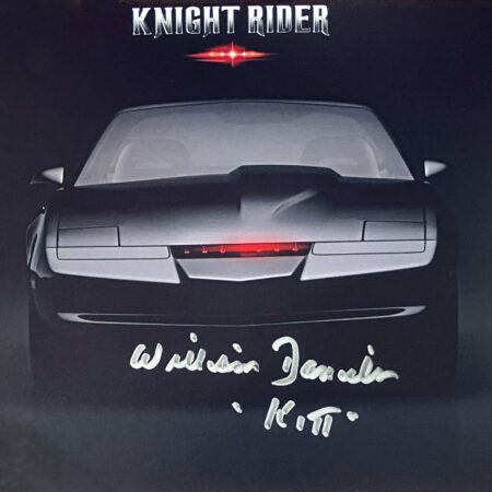 8"x10" Picture of KITT Autographed by William Daniels