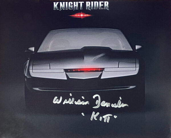 8"x10" Picture of KITT Autographed by William Daniels
