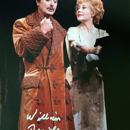 8" x 10" Autographed Picture of William Daniels and Glynis Johns in the Broadway Musical A Little Night Music