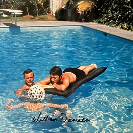 Autographed Picture of William Daniels and Dustin Hoffman in The Graduate