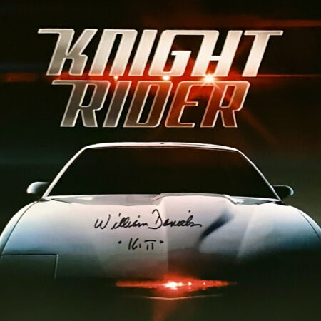 8"x10" Picture of KITT Autographed by William Daniels