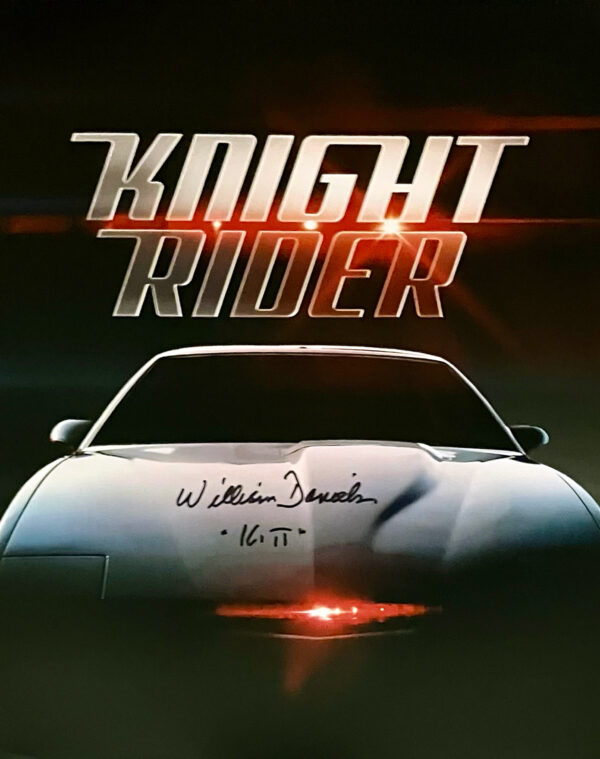 8"x10" Picture of KITT Autographed by William Daniels