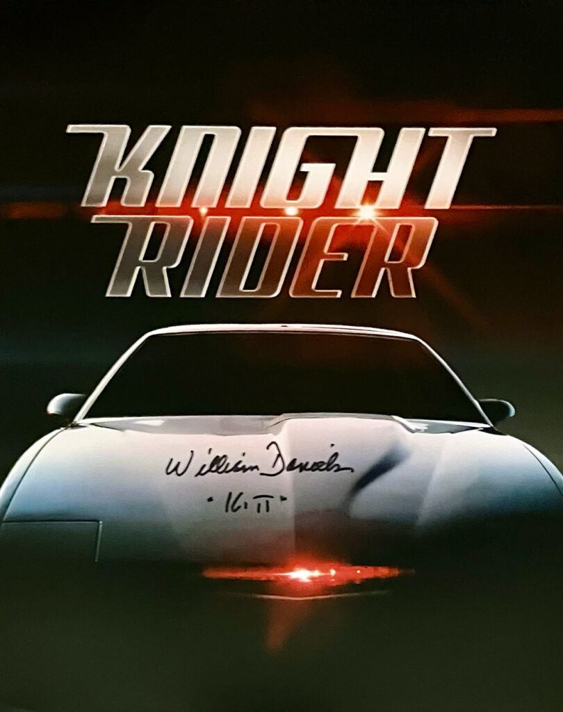 8"x10" Picture of KITT Autographed by William Daniels