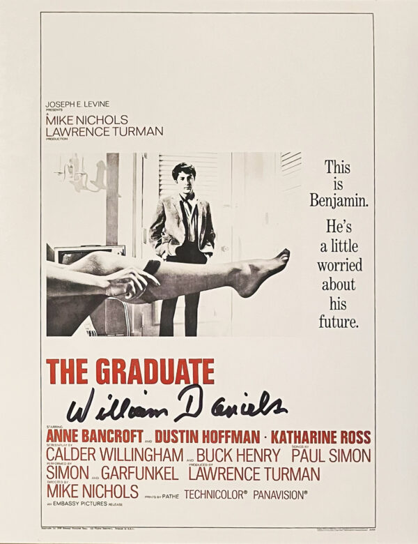 Autographed Picture of Promotional Poster for The Graduate