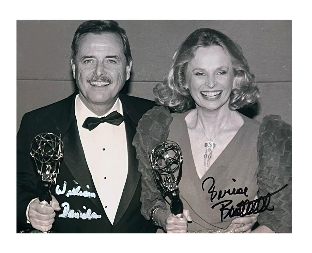 William Daniels and Bonnie Bartlett at 1986 Emmys