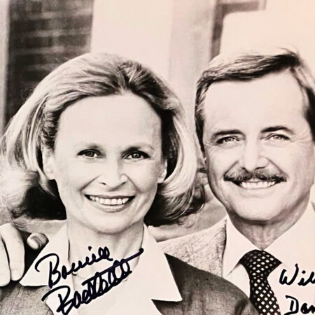 Signed publicity photo of William Daniels and Bonnie Bartlett