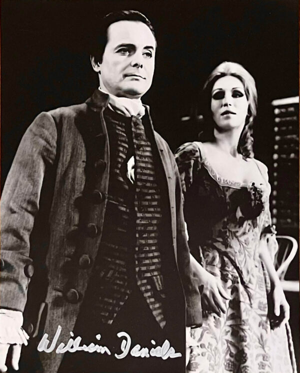 Signed Picture of William Daniels as John Adams and Virginia Vestoff as Abigail Adams from the Broadway Musical 1776