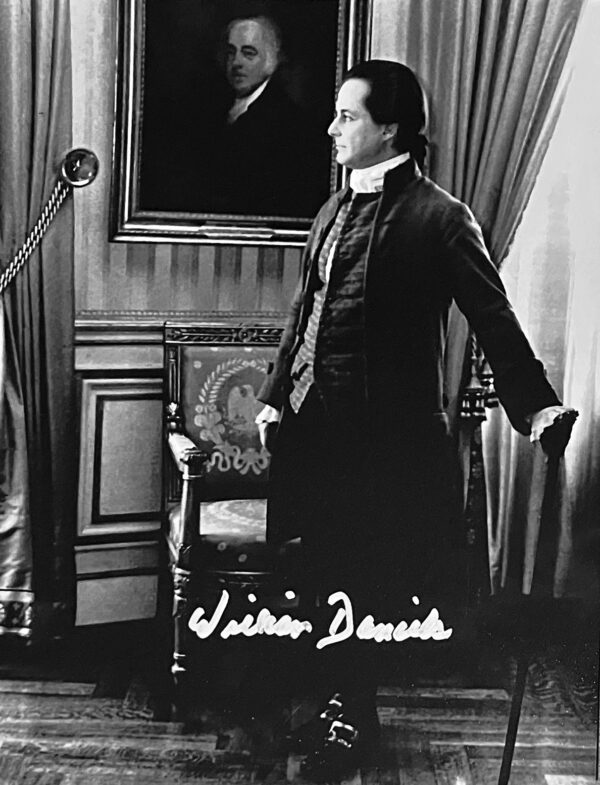Signed Picture of William Daniels as John Adams at the White House