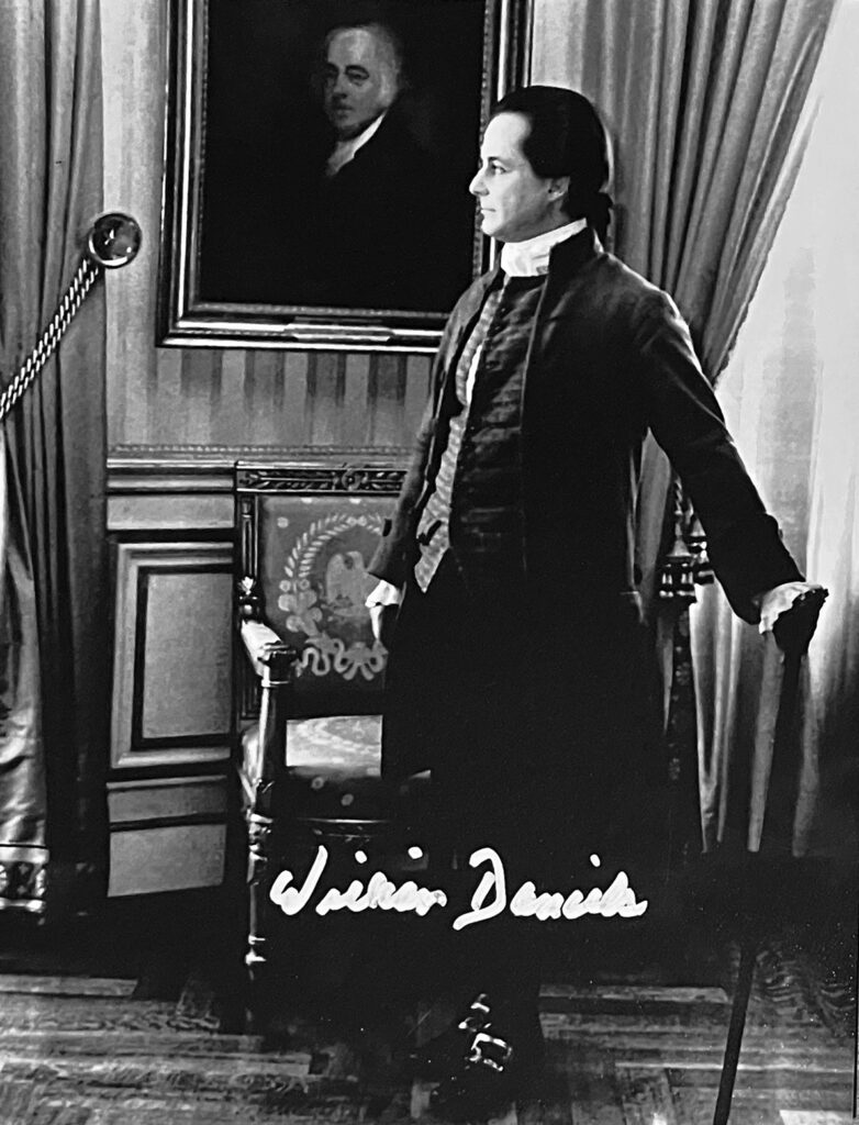 Signed Picture of William Daniels as John Adams at the White House