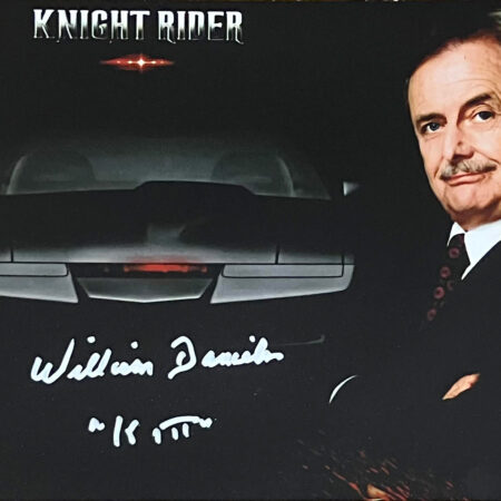 8"x10" Picture of KITT Autographed by William Daniels