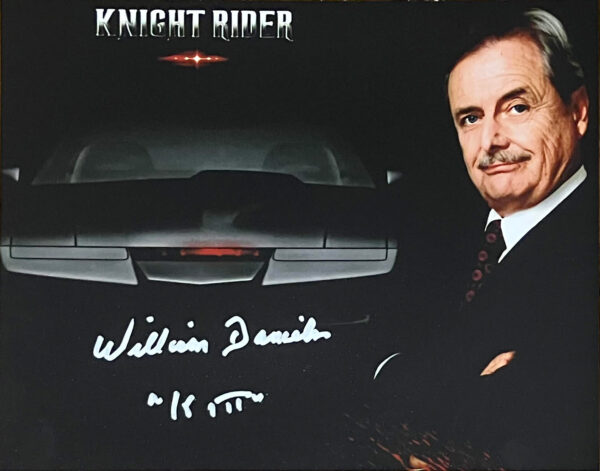 8"x10" Picture of KITT Autographed by William Daniels