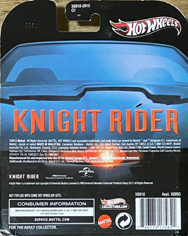 Signed Knight Rider Hot Wheels Car in Original Package
