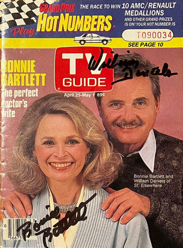 Autographed Original Edition of TV Guide Canada (1987)